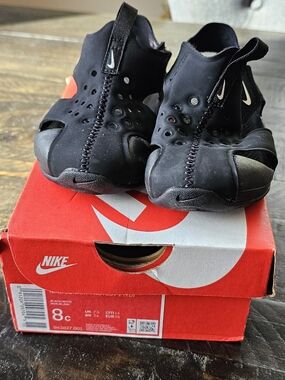 Nike, Sunray Protect 2 (TD), Black/White, Toddler Boys' Size 8c